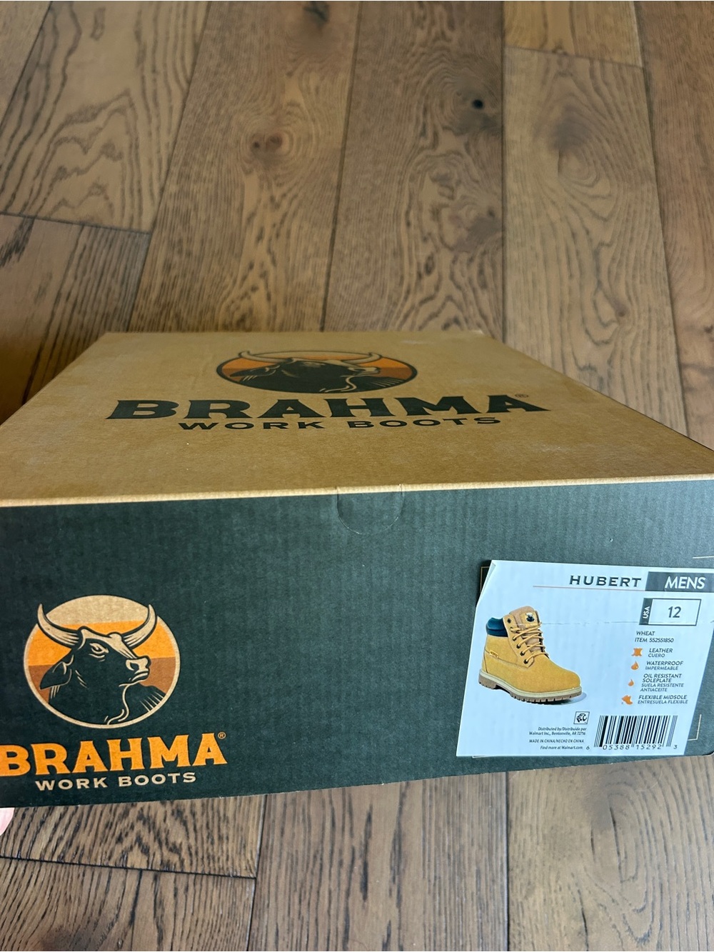 New in Box! Brahma Hubert Men’s Work
Boots Wheat Leather Waterproof Size 12 - Picture 16 of 16